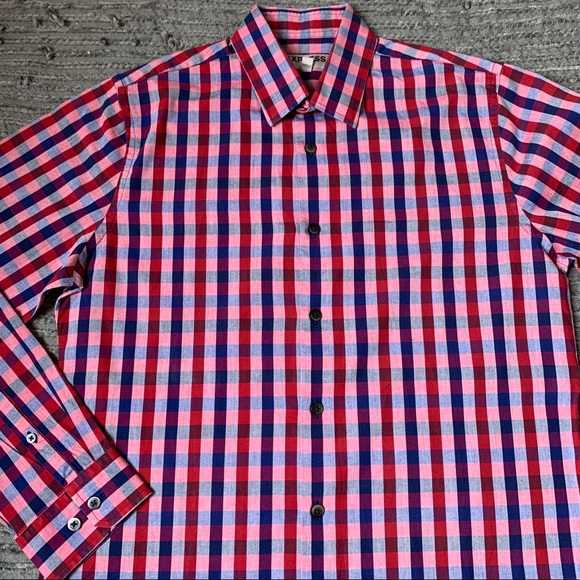 EXPRESS Fitted Long sleeves classic collar15-151/2 - Picture 3 of 8